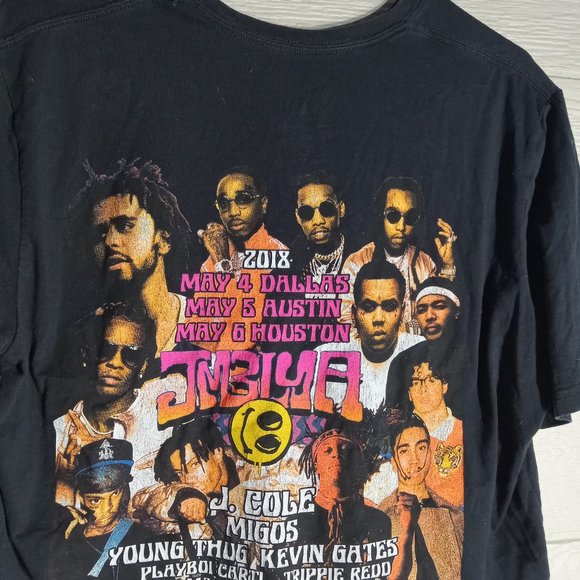 Jmbyla 2018 Music Festival Concert Tour Travis Scott Migos J Cole Young Thug Tee - Picture 4 of 4